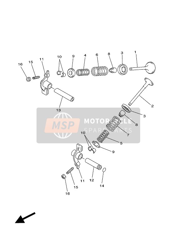 4G0121170000, Butee De Ressort De, Yamaha, 2